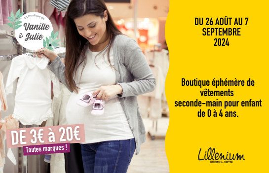 La boutique Vanille et Julie s'installe à Lillenium pour 15 jours.