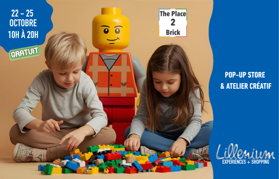 Une grand exposition de légo s'installe à Lillenium, centre commercial à Lille, pour les vacances de la Toussaint 2025