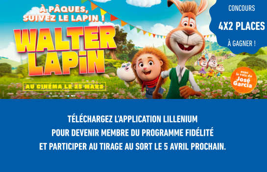 jeu concours Walter le lapin avec Lillenium, centre commercial à Lille
