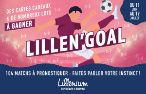 Lillen'goal, la grande animation de l'été autour de la coupe du monde de football proposée par Lillenium, centre commercial à Lille