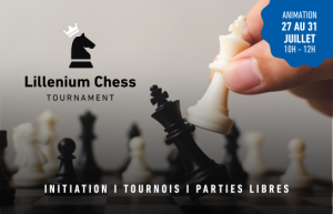 Lillenium, centre commercial à Lille, organise une semaine d'initiation aux échecs.