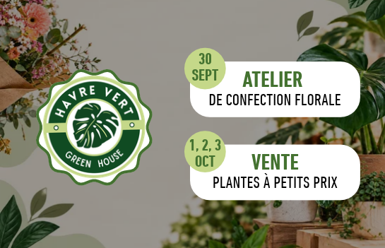 Grande vente de plantes à Lillenium, centre commercial à Lille, organisée par le Have Vert pour la 4ème édition